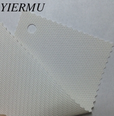 China White color 30% polyester 70% PVC roller blind sunscreen curatin fabric supplier