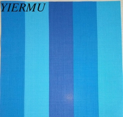 China blue strip-type plastic outdoor sunshade mesh fabric supplier