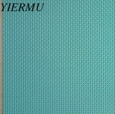 China 4X4 PVC outdoor Anti-UV mesh fabric in light blue color supplier