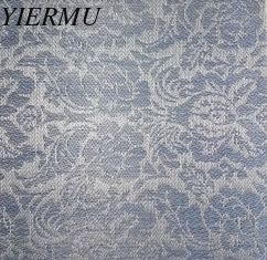 China flower jacquard weave PVC coated mesh fabric supplier