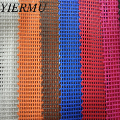 China White , Black, Blue PVC Coated Polyester Mesh fabric suit safety fence supplier