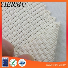 China White color Textilinene mesh fabric 2X2 wires woven style suit for outdoor sunshade or chairs supplier
