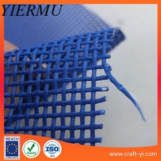China textilene fabric in blue color 1 X 1 wire woven style solar screen supplier