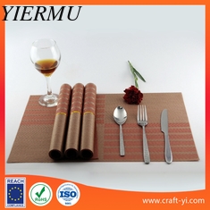 China DIY plastic dining placemats textilene table mat in square 45*30 cm supplier