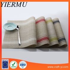 China waterproof table mat in Textilene fabric easy clean and reuse placemats supplier supplier