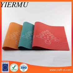 China table Mats Coasters for dining room placemat in textilene mesh fabrics supplier