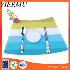 China sector shape Textilene table mat PVC placemats dining table bright spot supplier