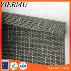 China textilene fabric in thick PVC coated wire 1*1 woven for door mat or foot pad supplier
