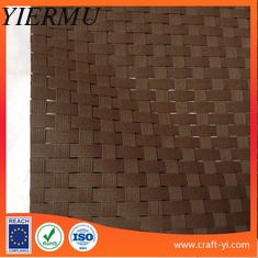 China Brown 8X8 Textilene mesh weave fabric dull polish PVC coated mesh fabric supplier