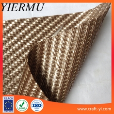 China light brown PP woven fabric in Textilene PVC coated mesh fabric weave for matting supplier