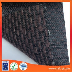 China woolen yarn add Textilene mix weave mesh Fabric 2X1 woven supplier