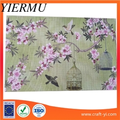 China Kitchen &amp; Table Table Mat Heat Insulation coasters in printing Textilene fabric supplier