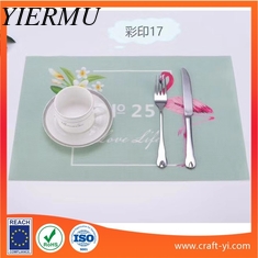 China Restaurant Placemats table mate in Textilene fabric in printing supplier