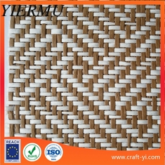 China Paper krapt Warp Knit Mesh Fabrics natural straw fabric textile environmental supplier