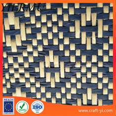 China Plain weave Paper material Mesh Fabrics natural straw fabric textile environmental supplier