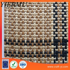 China Straw weaving raw materials paper raffia fabric , straw fabric for bag supplier