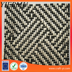 China Eco friednly natural straw fabric texture basket weave straw fabrics supplier