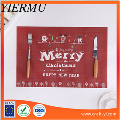 China textilene table mat for hotel dinning room table weaving a placemat supplier