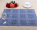 supply easy clean PVC coated mesh fabric table mat from China supplier