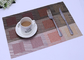 For coffee shop or restaurant table mat, placemat Textilene  Plain Vinyl Mesh fabric cover waterproof supplier