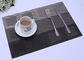 For coffee shop or restaurant table mat, placemat Textilene  Plain Vinyl Mesh fabric cover waterproof supplier