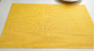 PVC mats Adiabaticl Placemat for table in yellow color 4X4 woven mesh style fabric supplier