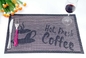 pink color Washable Textilene Placemats Heat Insulation Non-slip Mats in 45*30 cm for coffee or restaurant supplier