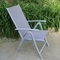 outdoor iron sling textilene mesh fabric folding arm chair also as bed supplier