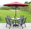 Summer Garden Furniture Table and Chairs Set with Parasol Sun Shade supplier