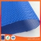 Blue color Textilene is PVC Coated Polyester Mesh fabric for use in outdoor Venues supplier