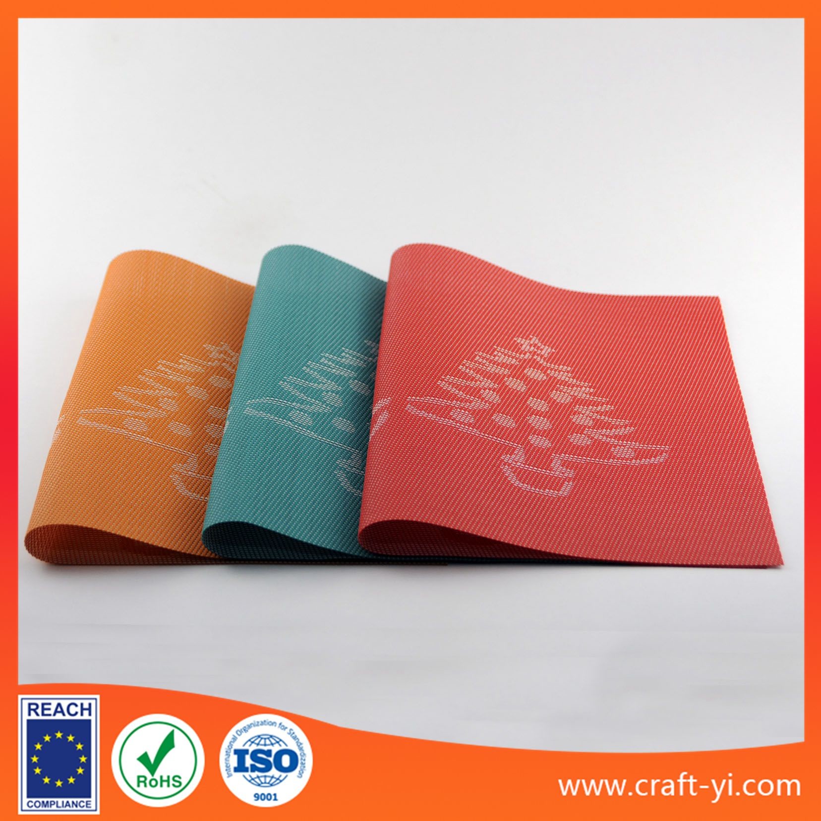 table Mats Coasters for dining room placemat in textilene mesh fabrics