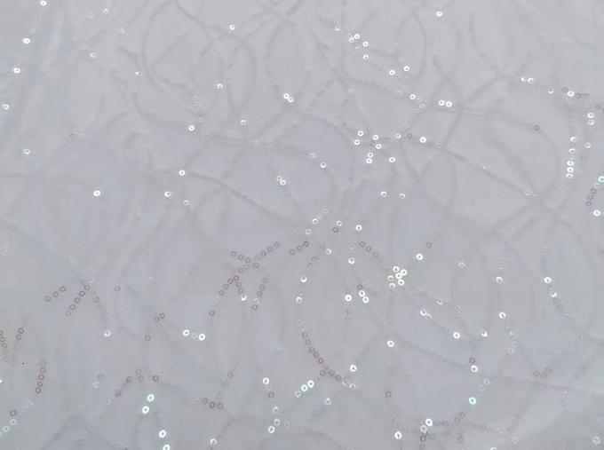 Shiny piece of gauze fabrics wedding dress embroidery fabrics 0
