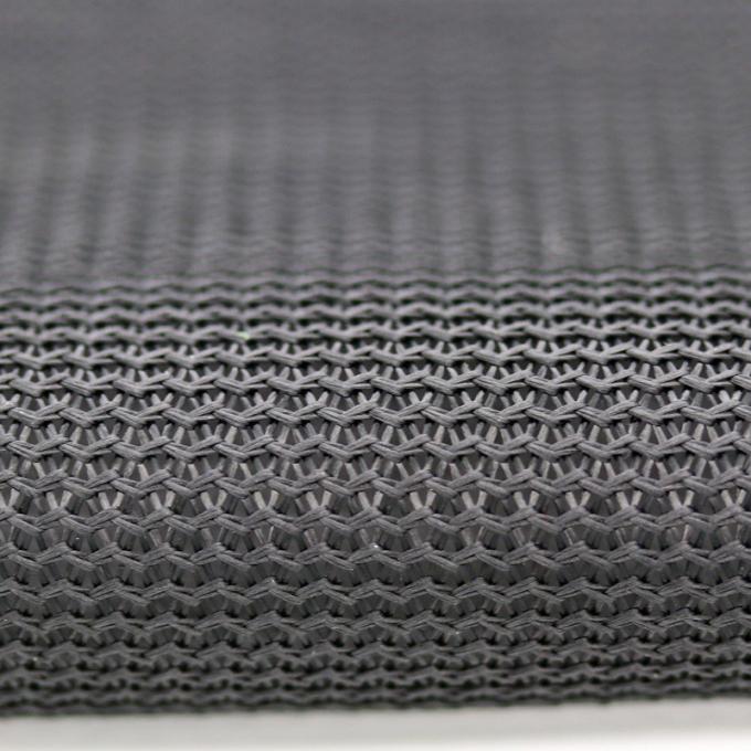 240g 300D black  wavy curved plain polyester air mesh fabrics for net pocket or laundry bag 3