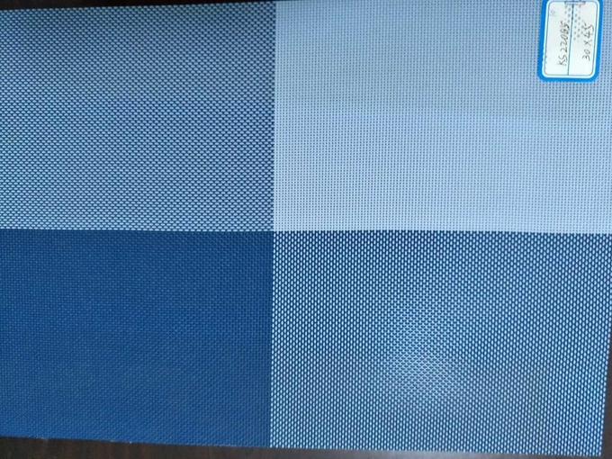 Blue color Eco-Friendly TEXTILENE PVC coated fabric Table mats placemat 45*30 cm Washable 3