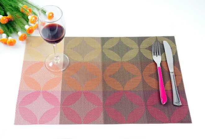Reversible Textilene Placemats Heat Insulation Non-slip Mats Daily Use Tableware Coaster & Placemat 1