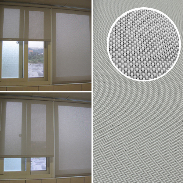 fireproofing sun shade screen mesh fabric UV Resistant in gray color 1