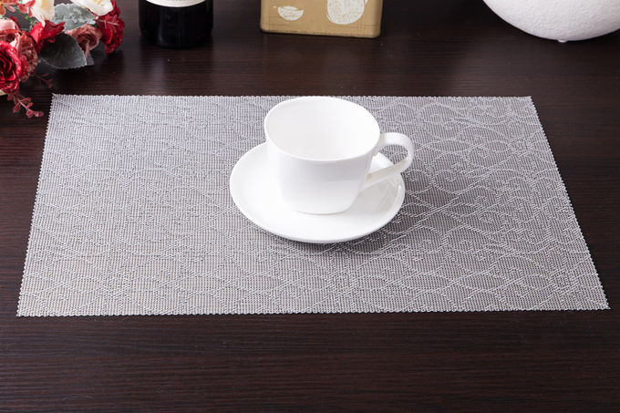 PVC Solid Insulation Bowl Placemats Dining Pad Western Table Mats 3