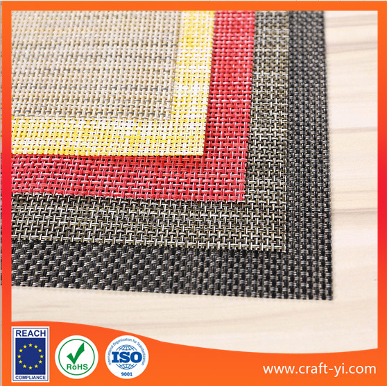 Heat insulation Textilene Placemat dining mat 45 X 30 cm square table mat 1