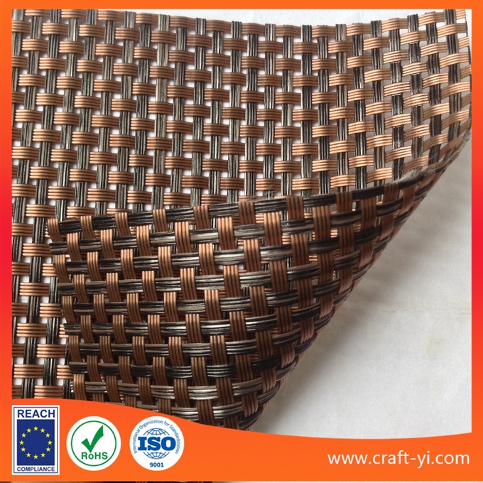 Brown black color Textilene mesh fabric high strength for sun lounger outdoor chair fabric 4X4 0